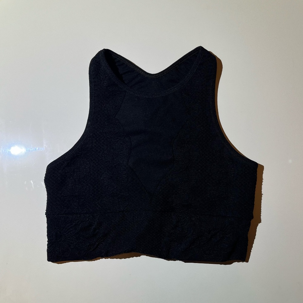 Black FP Movement Cropped Tank